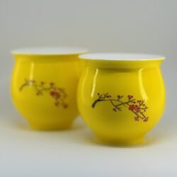 Cuencos Chinos Oro y Cerezo