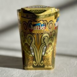 Lata de té importado Battler. Línea Golden Giant, Lemon Peel.